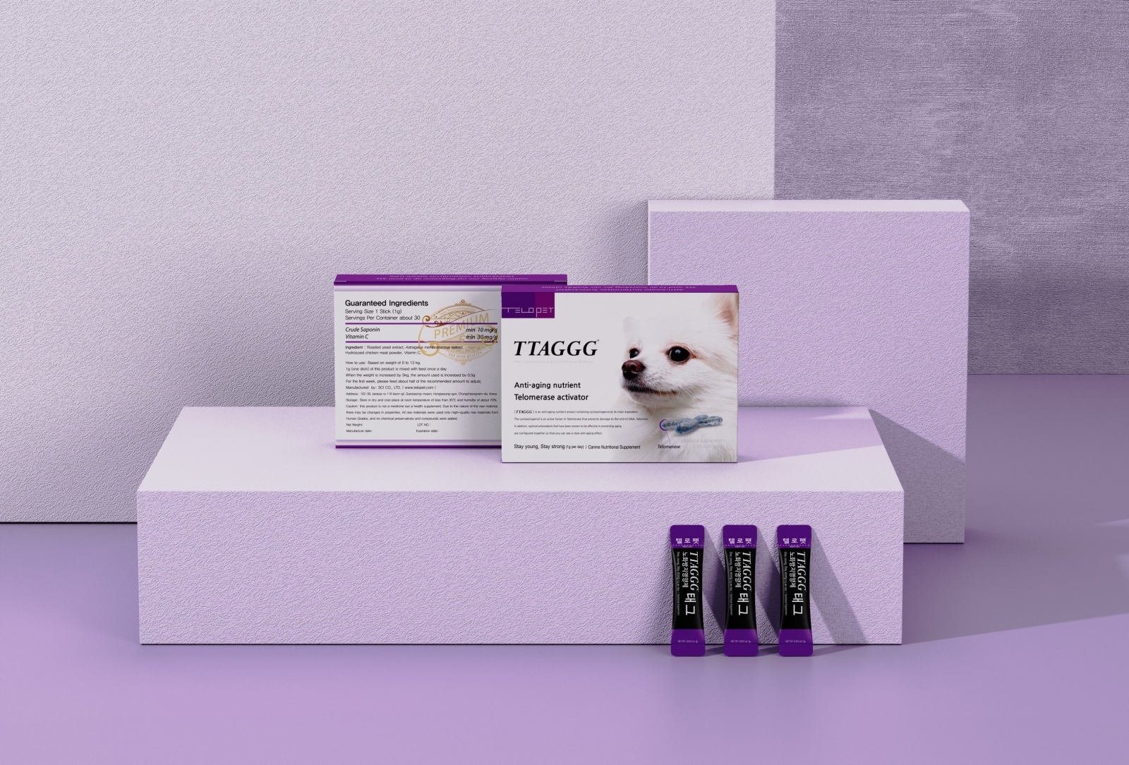 Sản phẩm dinh dưỡng hỗ trợ chống lão hóa trên chó TTAGGG