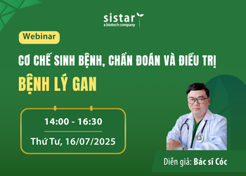 Đăng ký tham gia Webinar Phần 2: CƠ CHẾ SINH BỆNH, CHẨN ĐOÁN VÀ ĐIỀU TRỊ BỆNH LÝ GAN