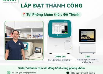 Sistar Vietnam hoàn thành lắp đặt Máy xét nghiệm sinh lý thú y DF56 Vet & Máy xét nghiệm sinh hóa tự động thú y CV5