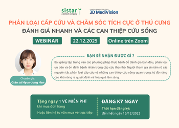 WEBINAR: PHÂN LOẠI CẤP CỨU VÀ CHĂM SÓC TÍCH CỰC Ở THÚ CƯNG: ĐÁNH GIÁ NHANH VÀ CÁC CAN THIỆP CỨU SỐNG
