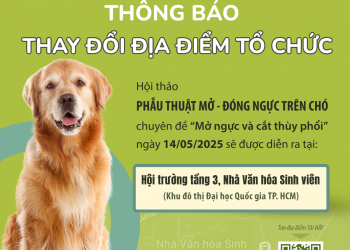 THÔNG BÁO THAY ĐỔI ĐỊA ĐIỂM TỔ CHỨC HỘI THẢO NGÀY 14/05/2025
